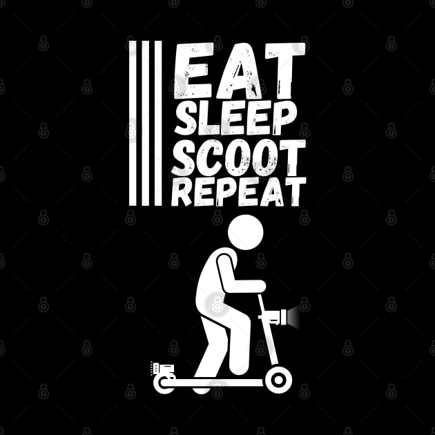 Eat Sleep Scoot Repeat by maxdax