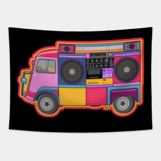 Citroen HY - Boombox Van- Huge Ghettoblaster on a Classic Van Tapestry