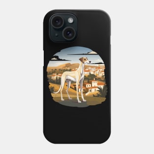 Galgo Espanol Greyhound Spanish Village Landspace Phone Case