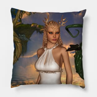 Wonderful fairy in the sunset Pillow