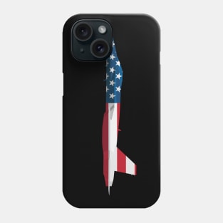 American Flag FA-18 Super Hornet Military Jet Phone Case