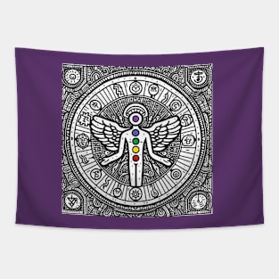 Chakra Angel Tapestry