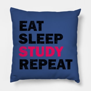 Eat Sleep Study Repeat - Study Motivation Gift Pillow