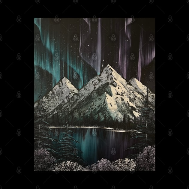Teal and Purple Northern Lights by J&S mason