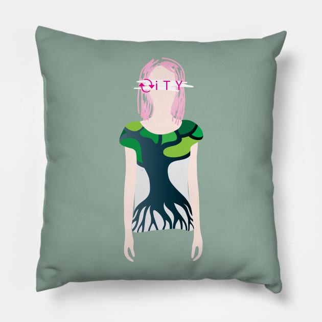 My Green T-shirt Pillow by martinussumbaji