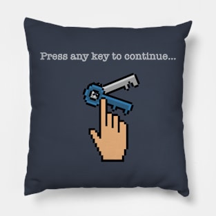 Press Any Key Pillow