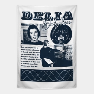 Delia Derbyshire /\/\/\/ Fan Artwork Tapestry