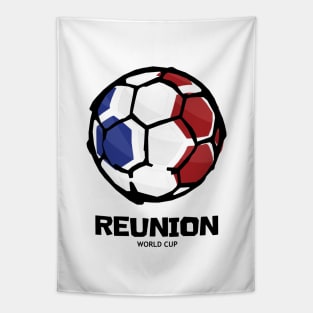 Reunion Football Country Flag Tapestry