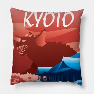 Kyoto Travel Poster Pillow