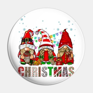 Merry Christmas Gnome Family Funny Xmas Tree Women Men Kids Pin