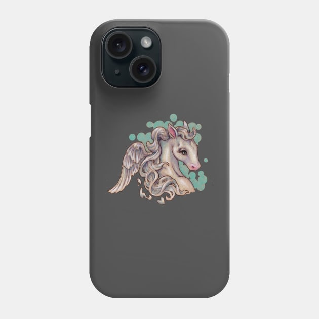 Mini Winged Horse (like a Pegasus cousin or something) Phone Case by justteejay