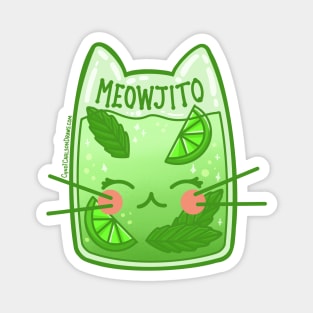 Meowjito Kawaii Mojito Cat Drink Magnet