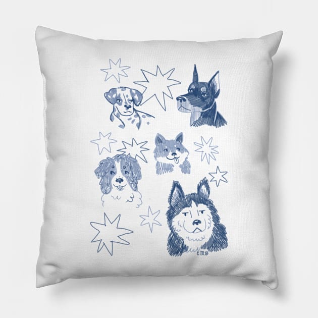 Pup Party Pillow by waddleworks