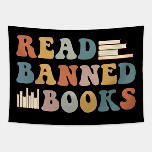 Funny Reading Book Lover Read Banned Books Tapestry