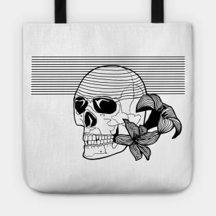 Floral Skull Tote