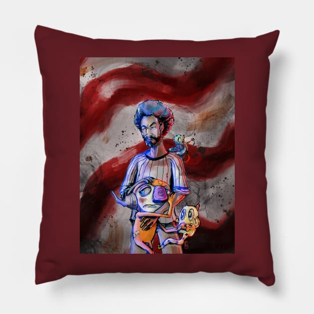 'Merican Nightmare Pillow by Onibatsu