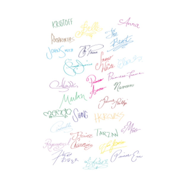 t shirt with signatures