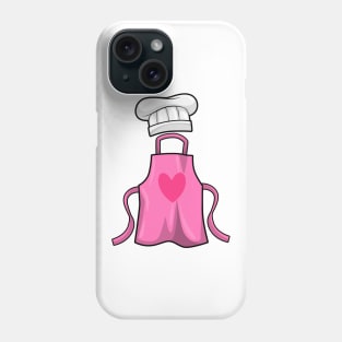 Cooking apron and Cooking hat with Heart Phone Case