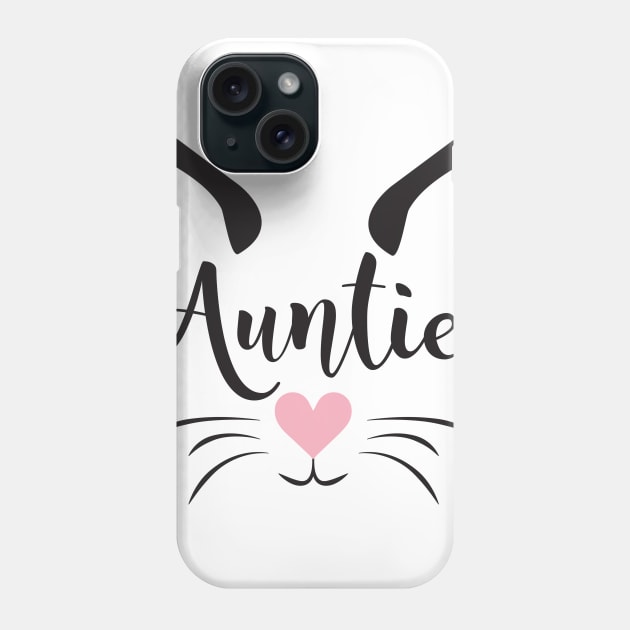 Cute Cat Auntie Phone Case by FuseTheory1