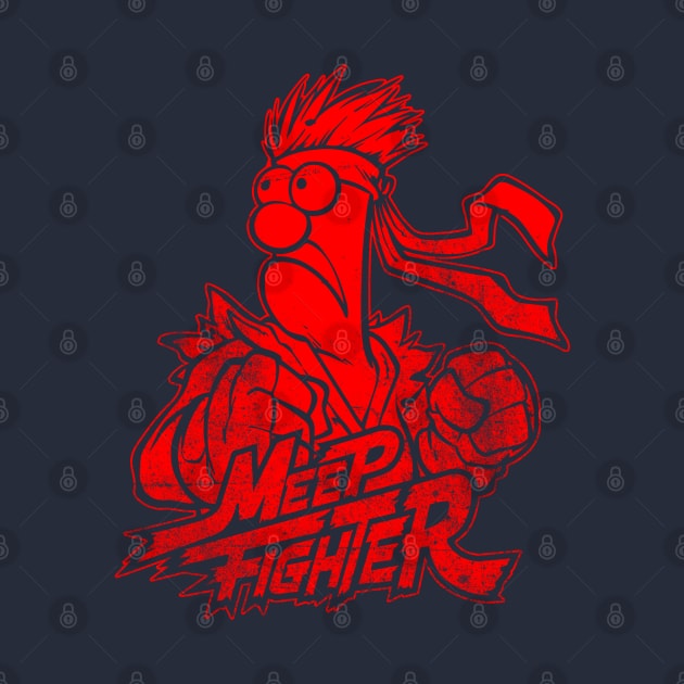 Beaker Meep Red by Botak Solid Art