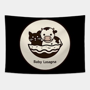 baby lasagna animals t shirt Tapestry