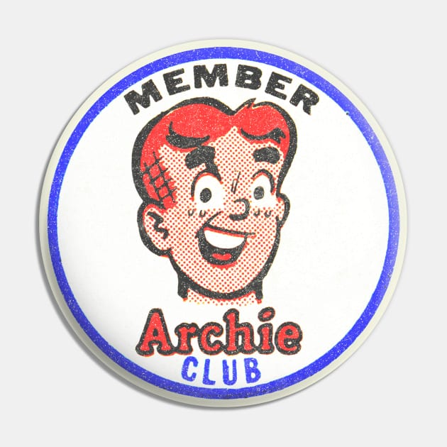 Archie Fan Club / Faded Distressed Style Pin by CultOfRomance