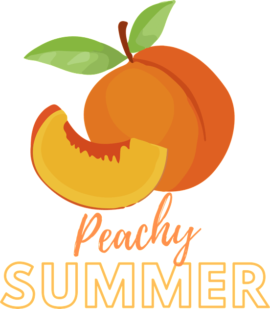 Peachy Summer Kids T-Shirt by HeinousHotels