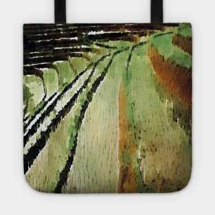 Terrace Paddy Fields watercolor Tote