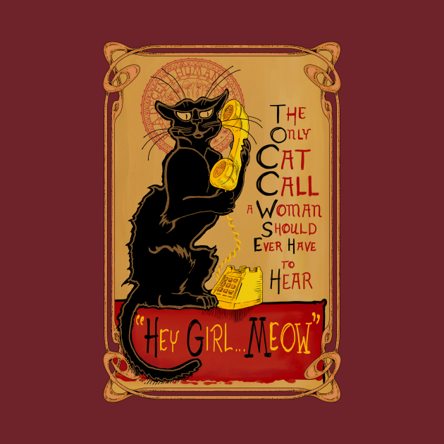 Cat Call Cat TShirt TeePublic