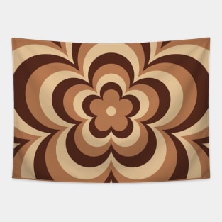 Brown Latte Flower Tapestry