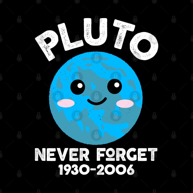 Pluto Never Forget by DetourShirts