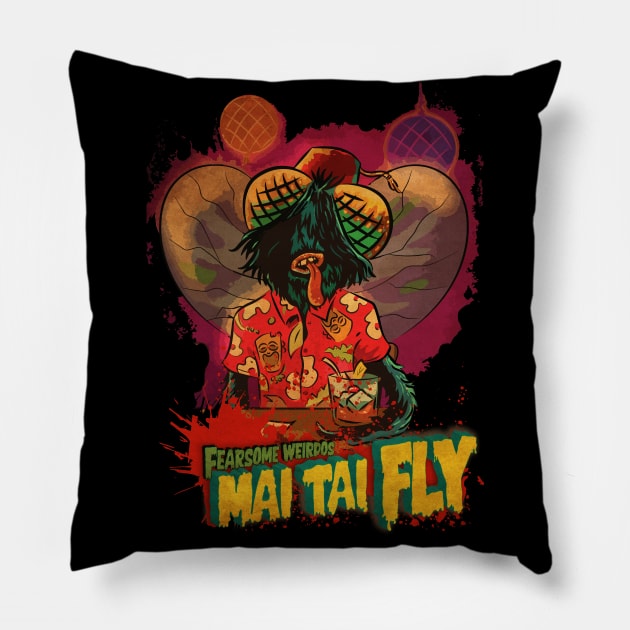 Mai Tai Fly Pillow by zerostreet