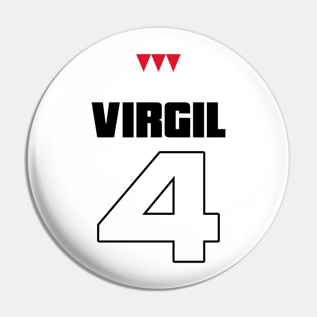 Liverpool Virgil Van Dijk 4 Pin by CazzApparel