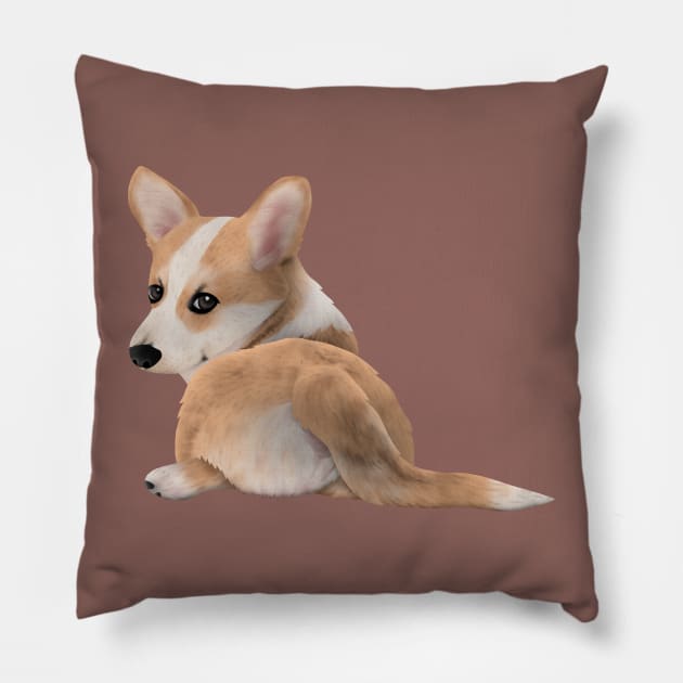 Pembroke Welsh Corgi Pillow by CleanRain3675