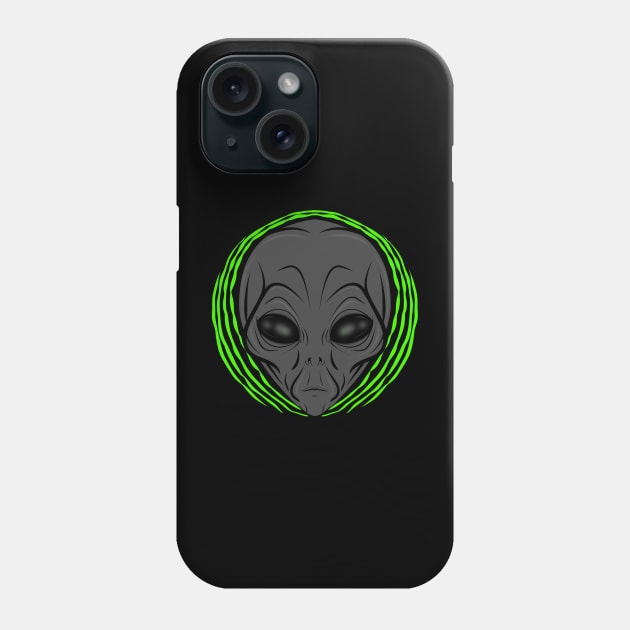 Grey Alien Phone Case by Jack-O 