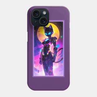 Anime Sci-Fi Cat Girl | Quality Anime Girl Artwork | Manga Girl Anime Art Phone Case