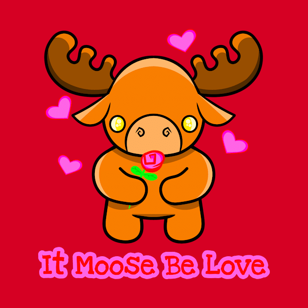 It Moose Be Love by RD Doodles