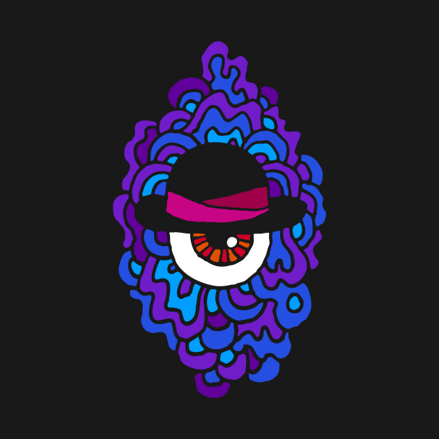 Bowler Eye Guy (for black and DARK shirts!) by SmayBoy