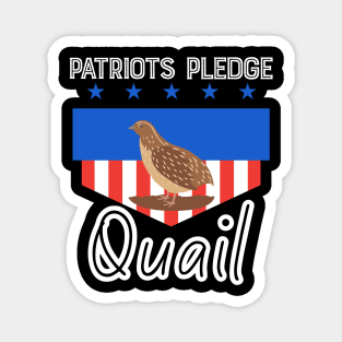 Patriots USA Pledge Quail American Magnet