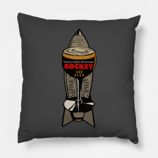 Vintage Rocket Lager Beer Pillow