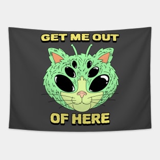 Alien cat Tapestry