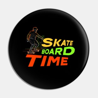 Skateboard Art Design inspirational quotes all day skate Pin