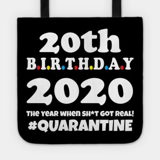 20th Birthday 2020 Quarantine Tote