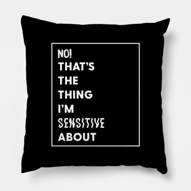 John Mulaney Sensitive Pillow by usernate