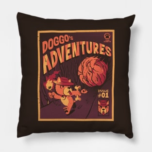 Doggo Adventures by Tobe Fonseca Pillow