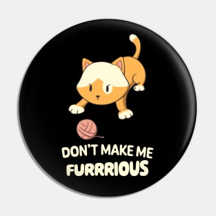 Cute Kitty Playing Furr Ball Cat Lover Pin