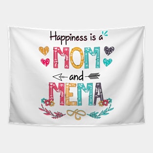 Happiness Is A Mom And Mema Wildflower Happy Mother's Day Tapestry