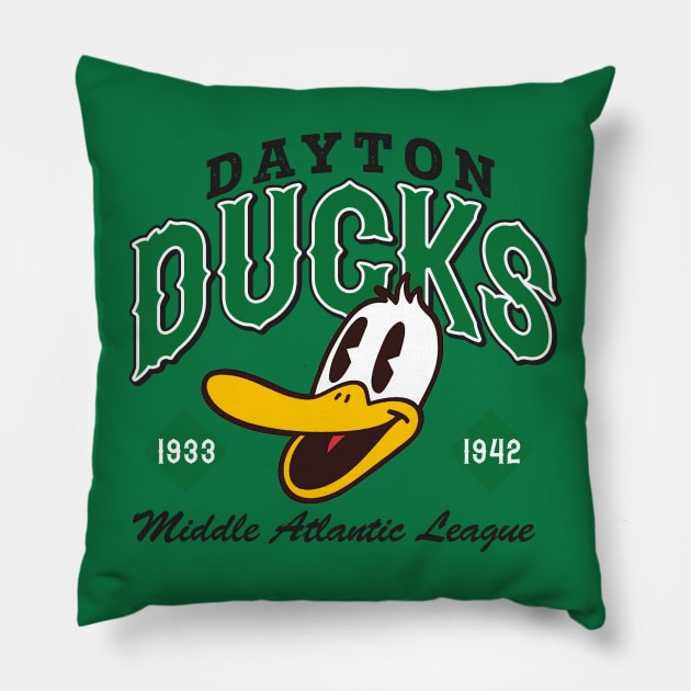 Dayton Ducks Pillow by MindsparkCreative