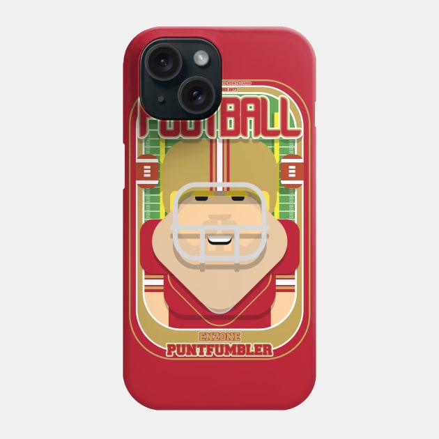 American Football Red and Gold - Enzone Puntfumbler - Sven version Phone Case by Boxedspapercrafts