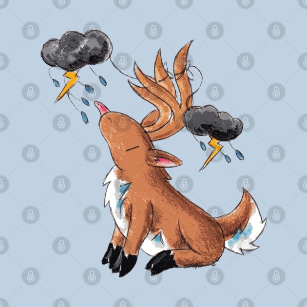 Rain Deer by KristenOKeefeArt